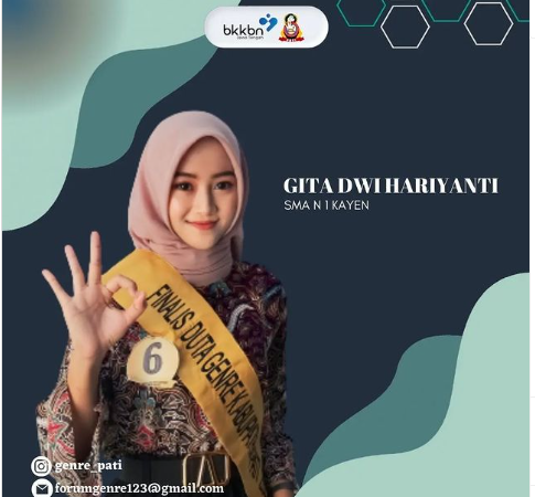 Mohon doa dan dukungan untuk ananda GITA DWI HARIYANTI pemilihan Duta Genre Pati 2023 Mohon doa dan dukungan untuk ananda GITA DWI HARIYANTI pemilihan Duta Genre Pati 2023